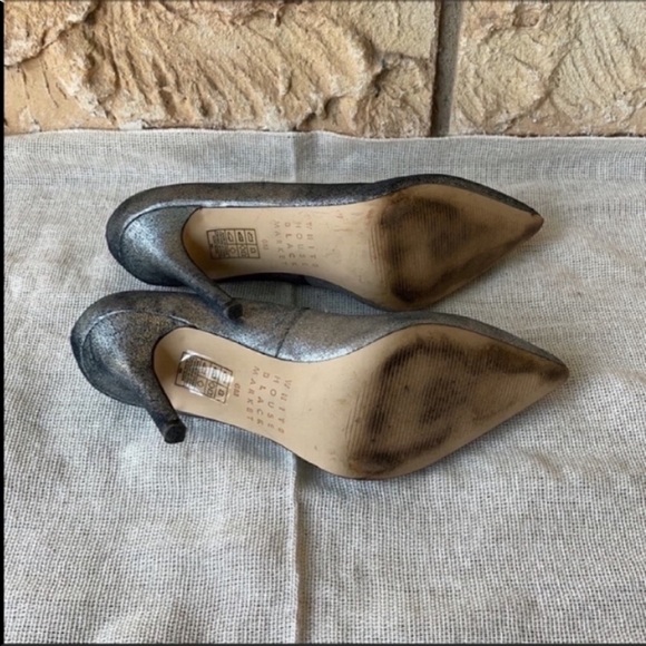 Silver Metallic & Black White House Black Market
Size 6 Casual Party Night - Picture 12 of 14